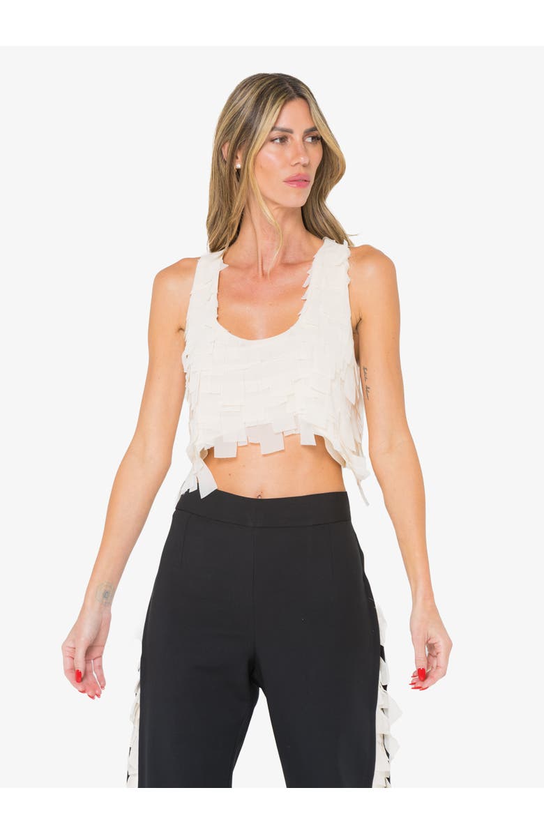 JBQ Juliet Crop Top, Main, color, Bone