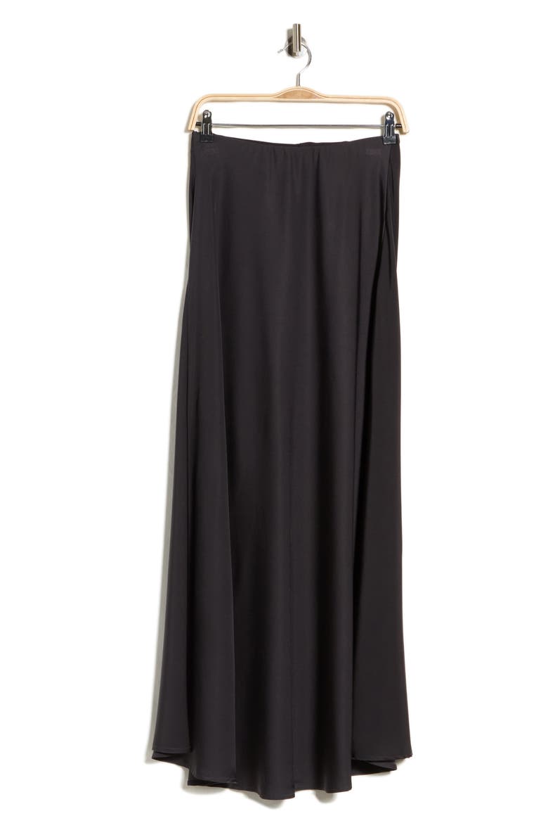 Bias Cut Maxi Skirt, Alternate, color, CARBON
