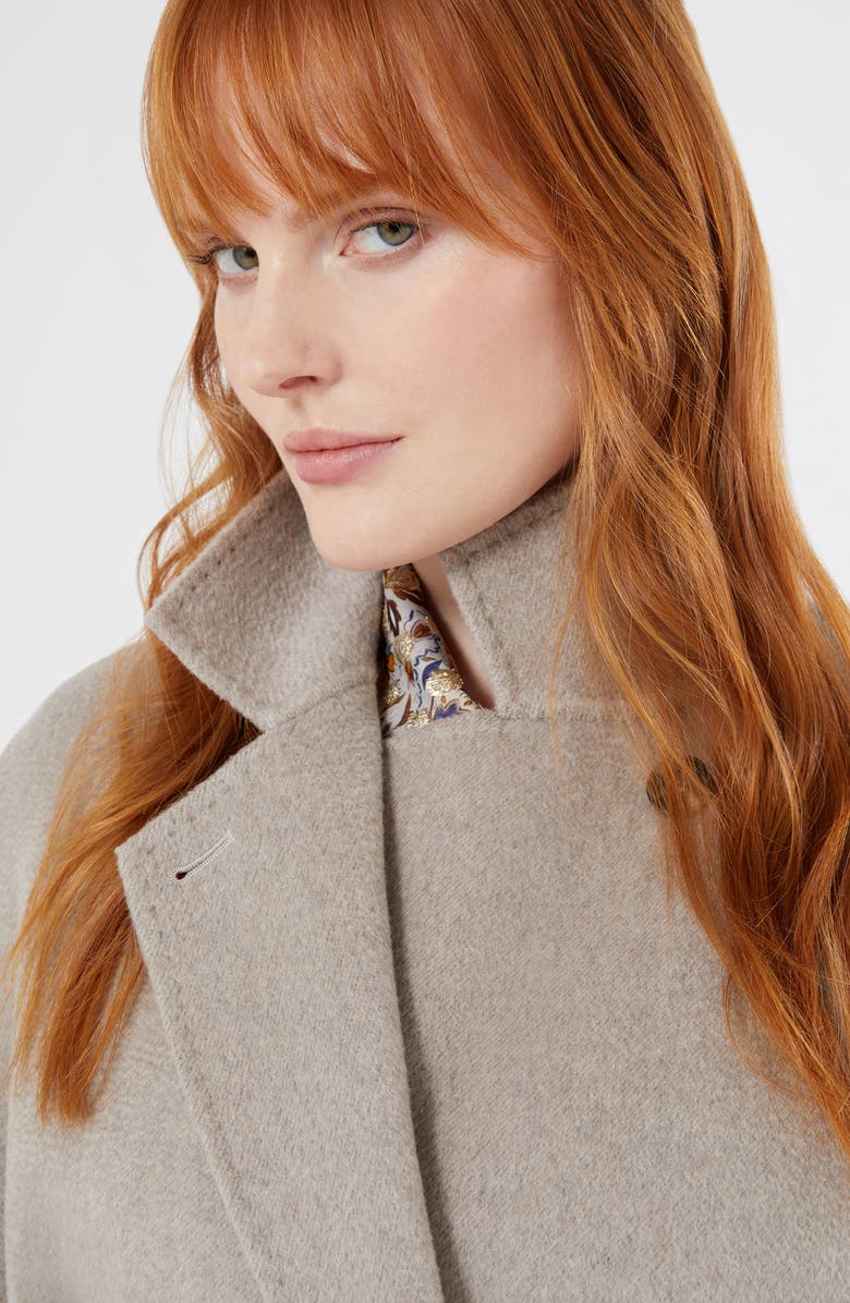 Marina Rinaldi Bolivar Virgin Wool Coat, Alternate, color, Turtledove Grey