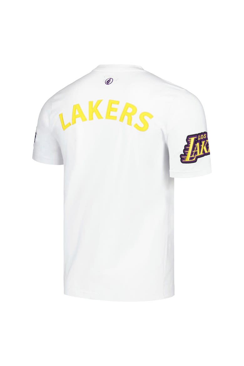 Unisex FISLL White Los Angeles Lakers Heritage Crest T-Shirt, Alternate, color, White