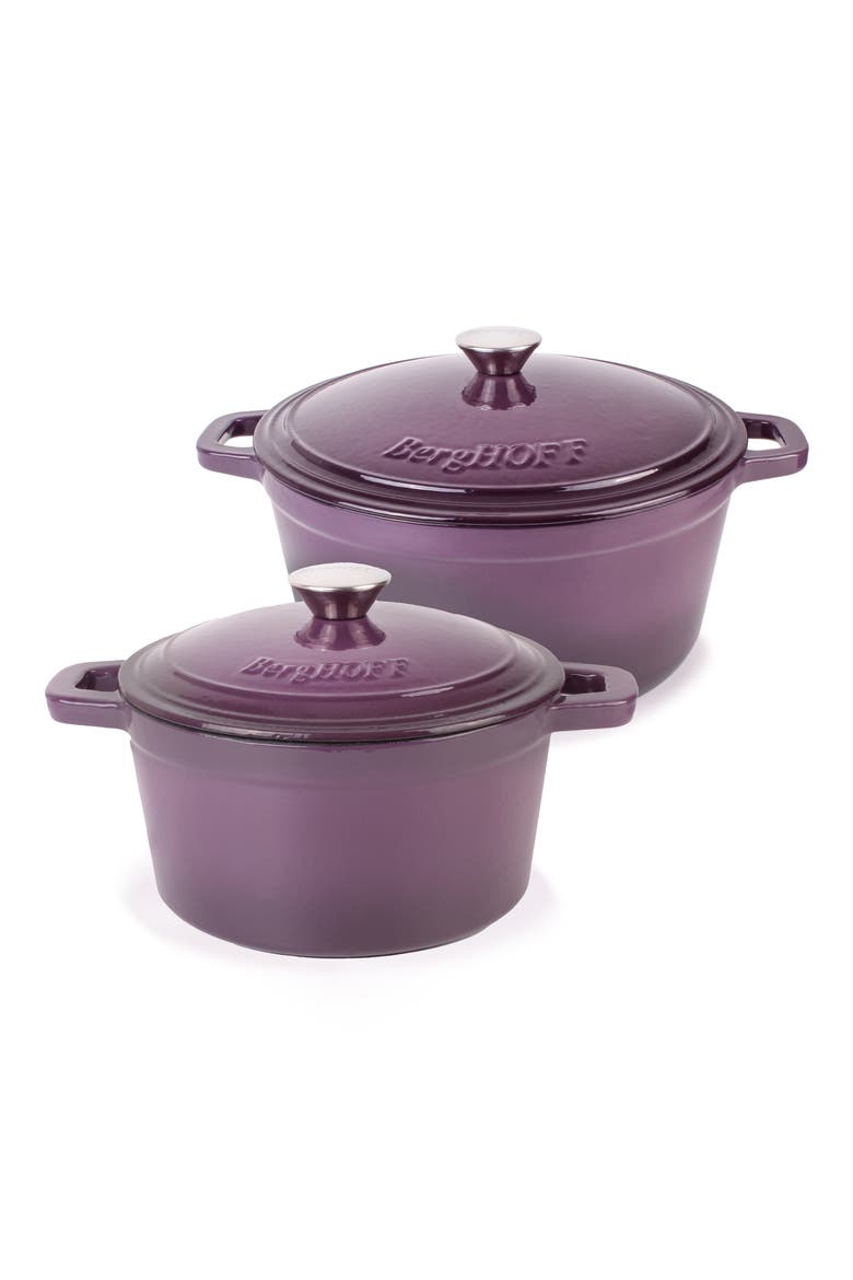 Neo 4-Piece Cast Iron Set, Main, color, PURPLE