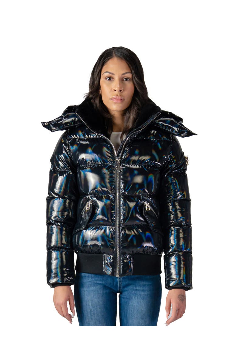 Woodpecker Women's Woody Bomber Quilted Coat, Main, color, Oily Black