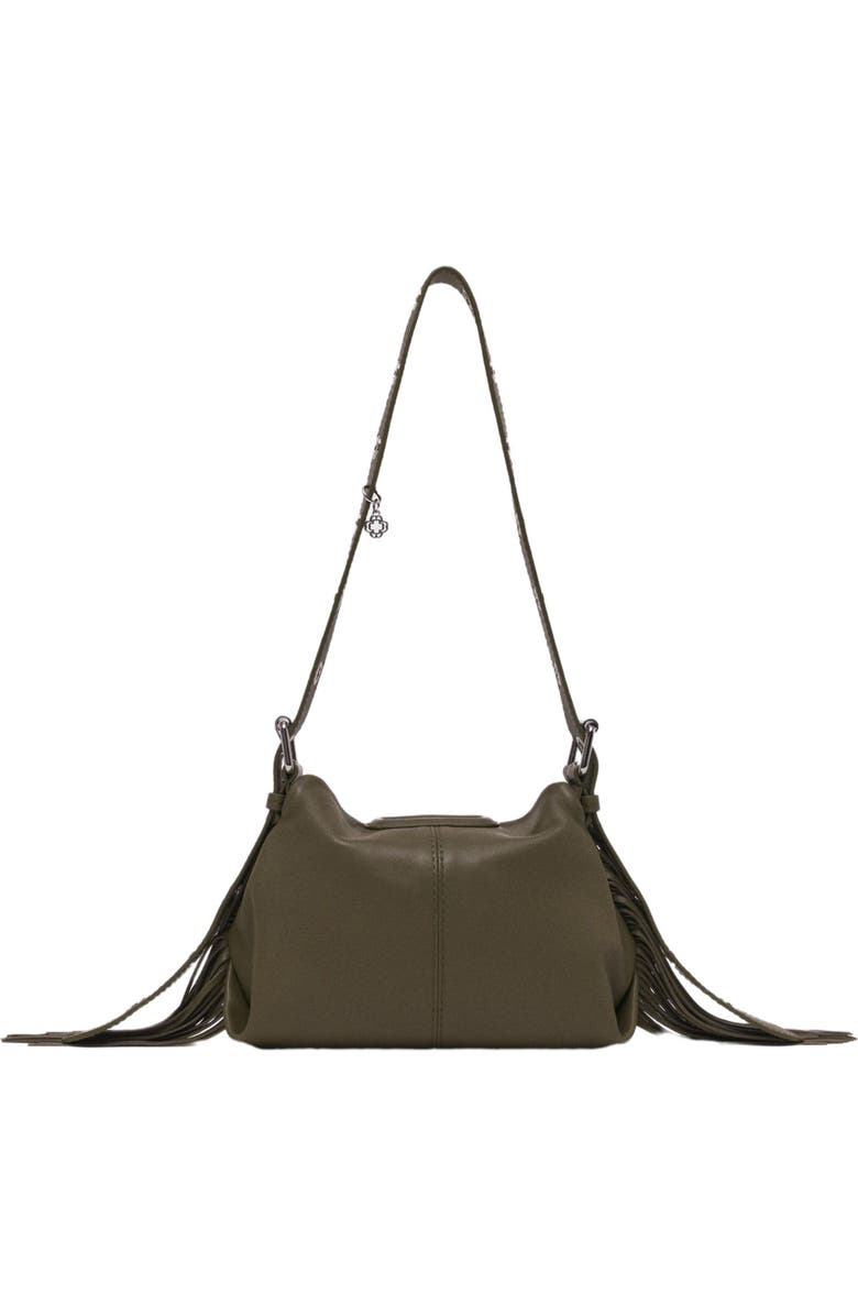 maje Miss M mini plain leather bag, Alternate, color,