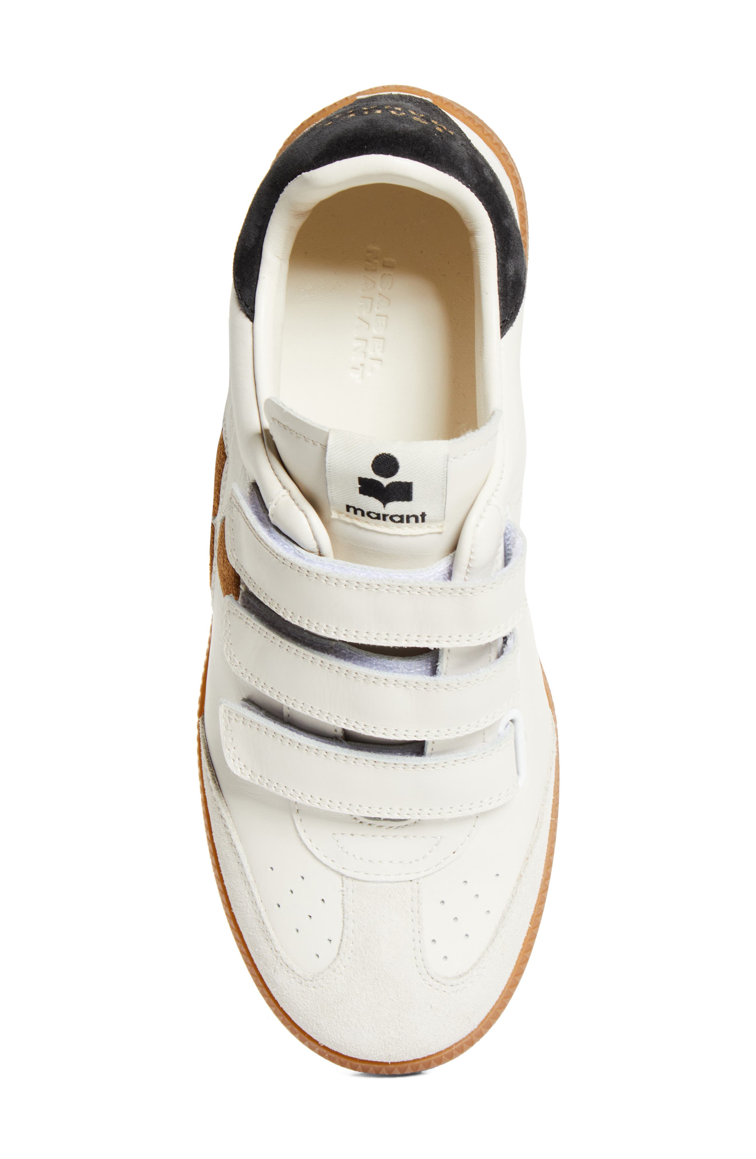 Beth Leather Sneaker, Alternate, color, CHALK/COGNAC
