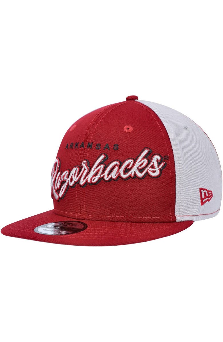 New Era Men's New Era  Cardinal Arkansas Razorbacks Outright 9FIFTY Snapback Hat, Alternate, color, Cardinal