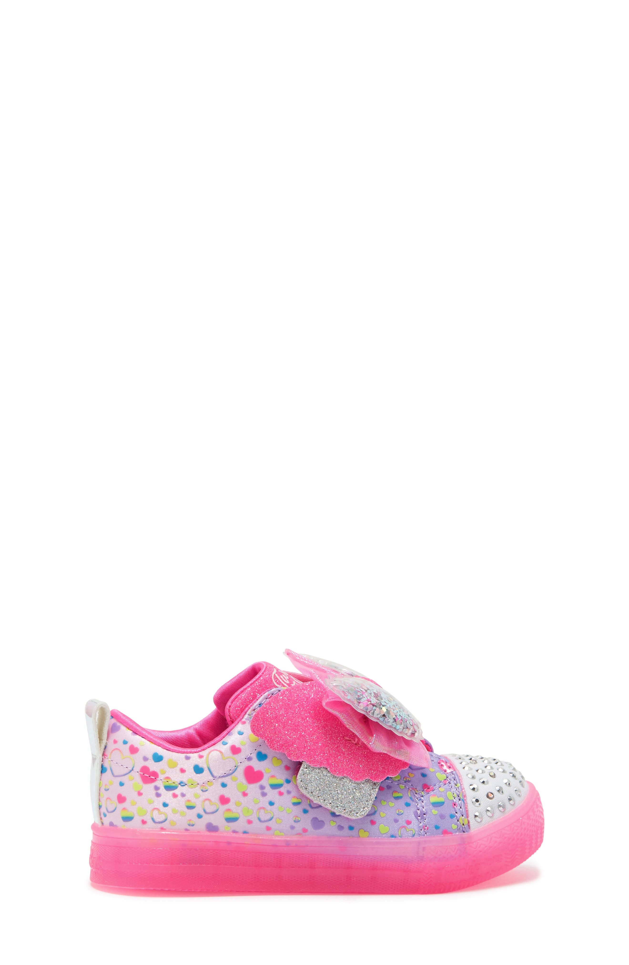 SKECHERS Kids' Twinkle Toes Shuffle Brights Light-Up Sneaker, Alternate, color, 