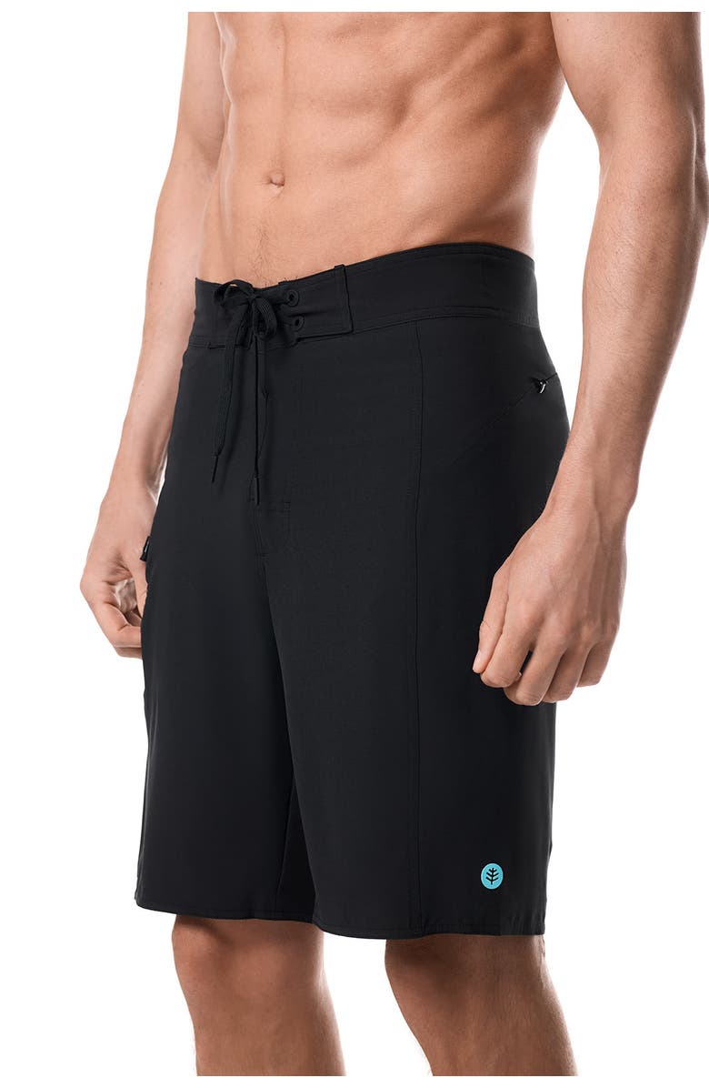Coolibar Men's San Marino Boardshort - UPF 50+ Sun Protection - Accelera, Alternate, color, Black