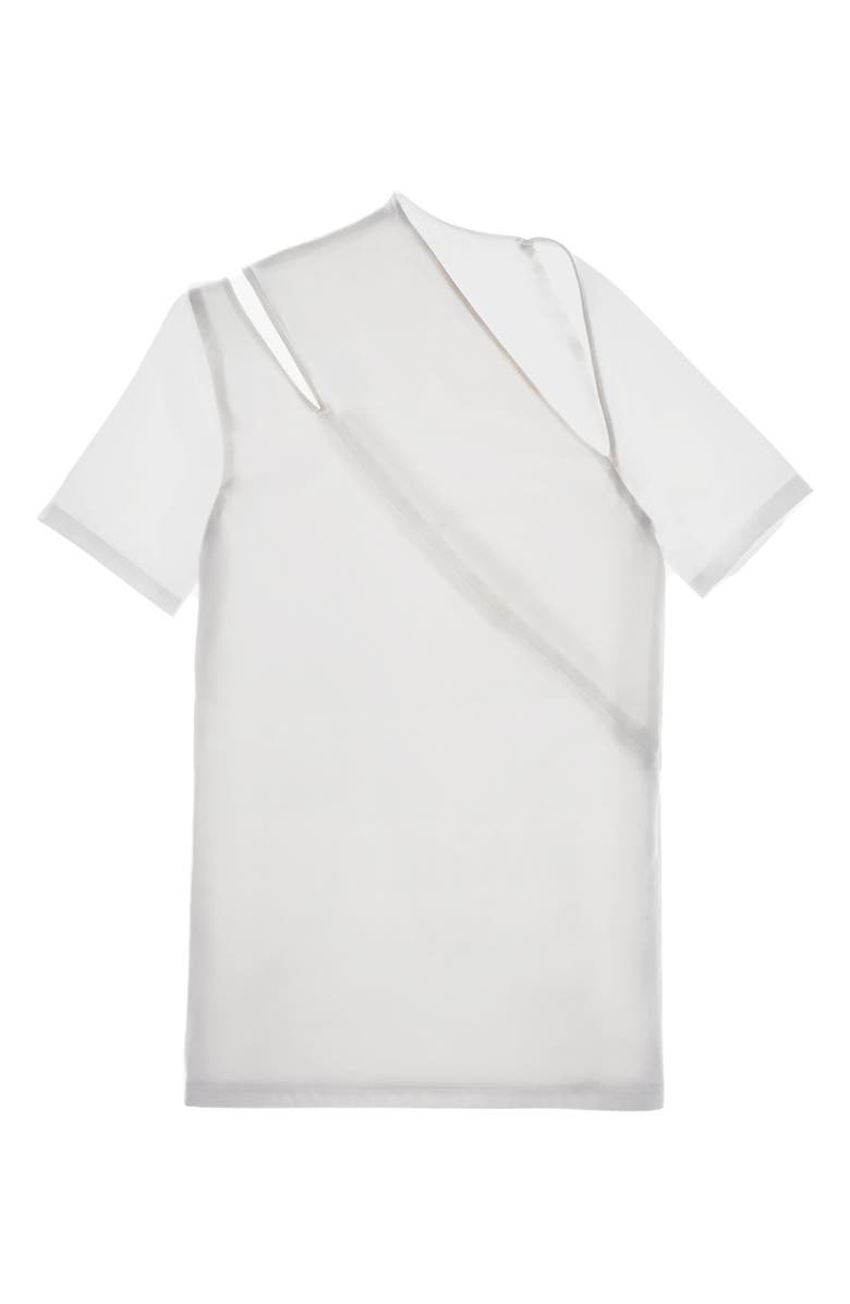 Helmut Lang Asymmetric Cutout T-Shirt, Alternate, color, 