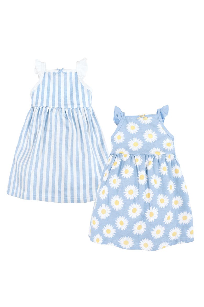 Sleeveless 2-Pack Dress Set, Main, color, Blue Daisy