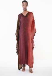 Leem Gradient Print Kaftan Dress
