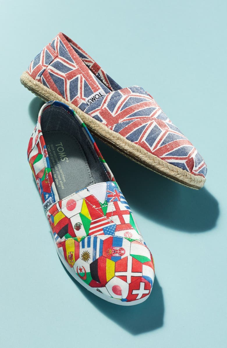 TOMS 'Classic - World Cup' Slip-On, Alternate, color,