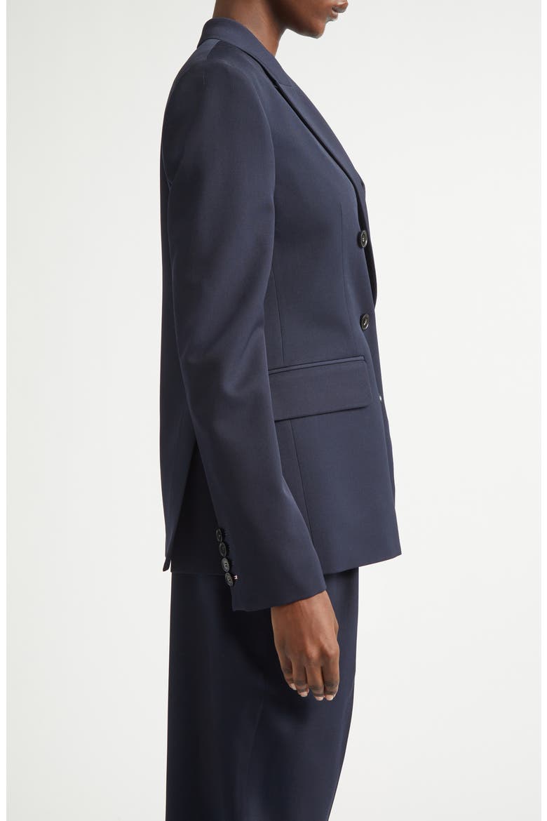 Classic Double Breasted Wool Jacket, Alternate, color, 4101 - INK