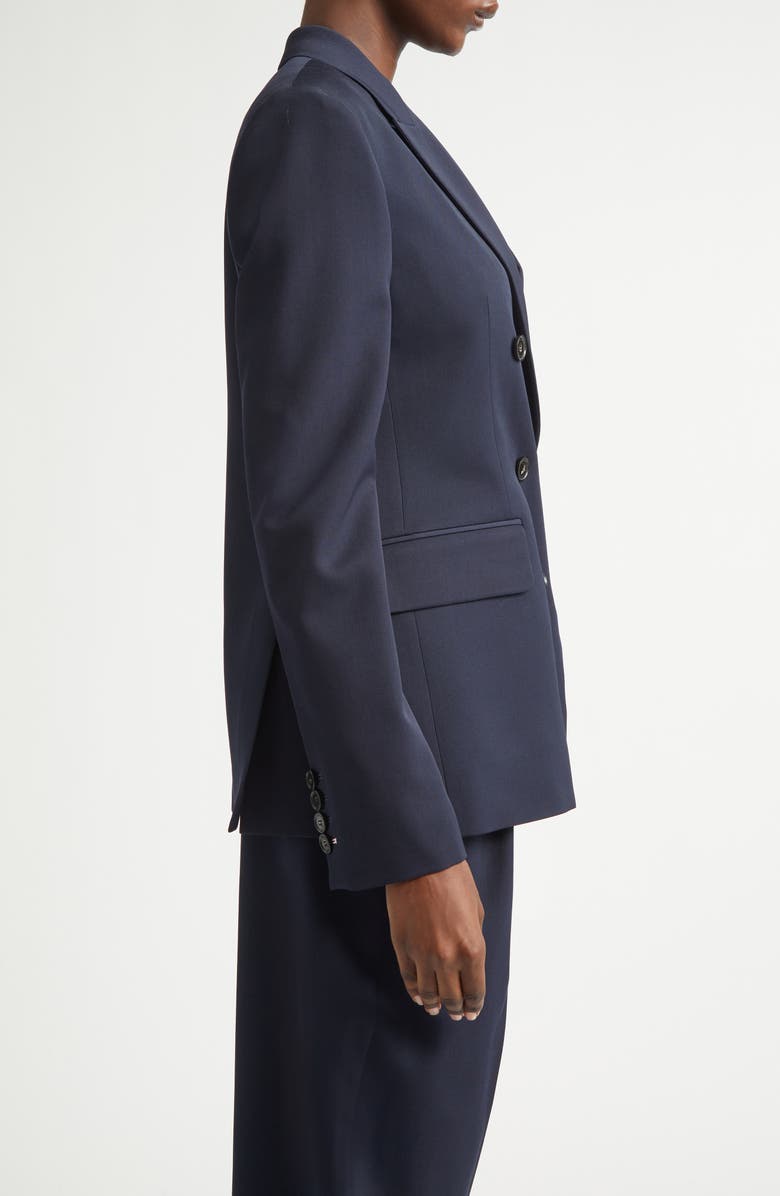 Stella McCartney Classic Double Breasted Wool Jacket, Alternate, color, 4101 - Ink