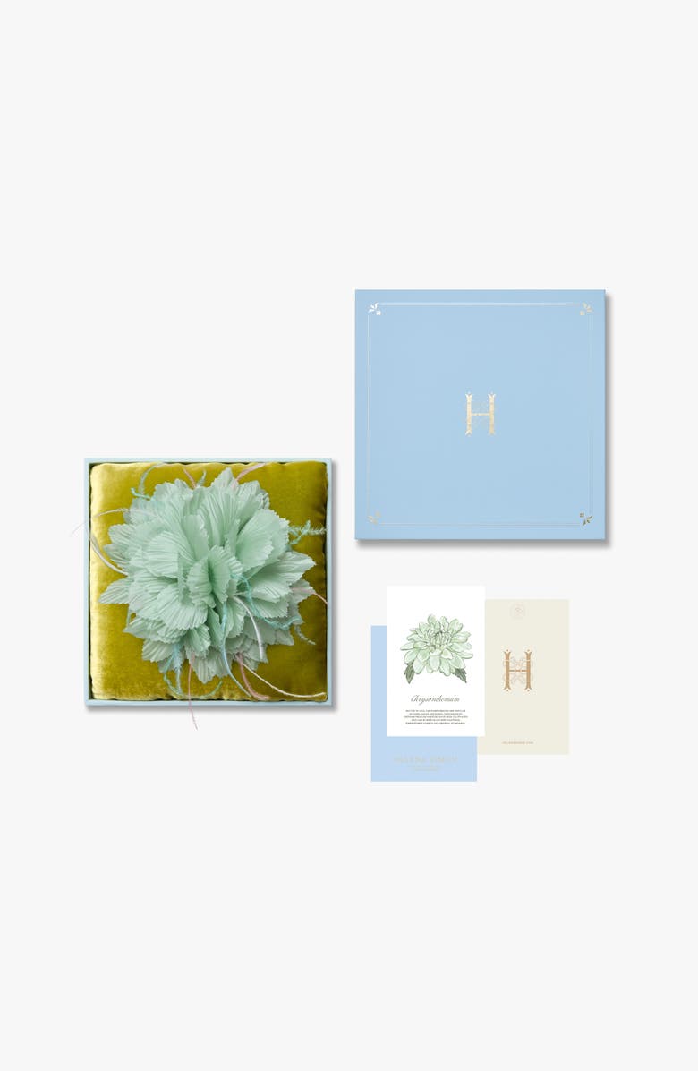 Helena Simon The Mint Chrysanthemum Duster Floral Brooch, Alternate, color, Mint
