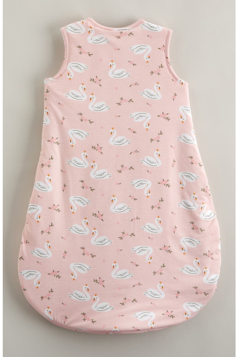 Cozy Wearable Blanket, Alternate, color, PINK LOTUS SWAN BOUQUET