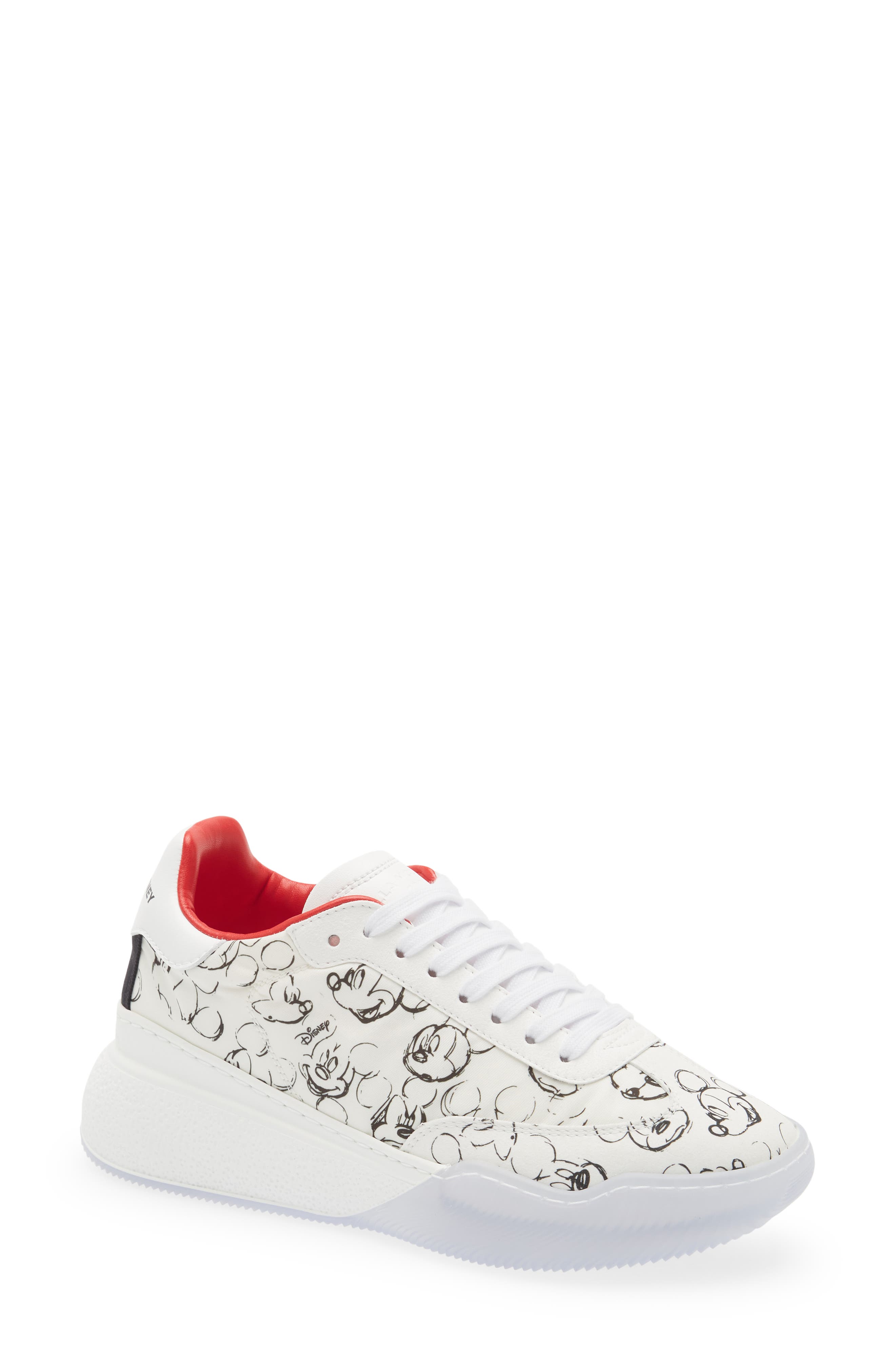 Stella McCartney x Disney Mickey Mouse Loop Sneaker, Main, color, 