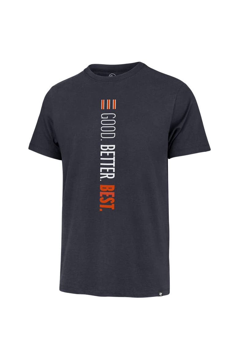 Men's '47  Navy Chicago Bears Good. Better. Best. Franklin T-Shirt, Alternate, color, Navy