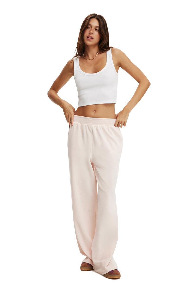 Cotton On Women's Velour Wide Leg Sweatpant, Alternate, color, 