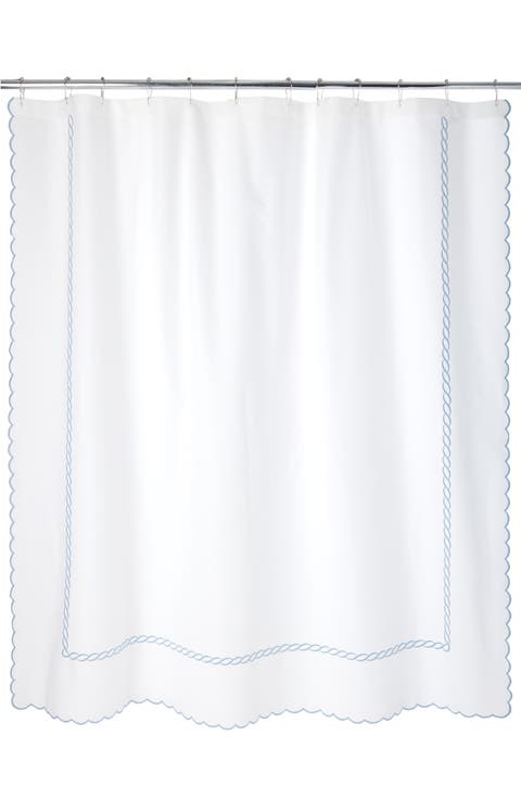 Classic Chain Scallop Shower Curtain