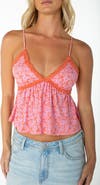 Roxy Coastal Sun Floral Babydoll Camisole