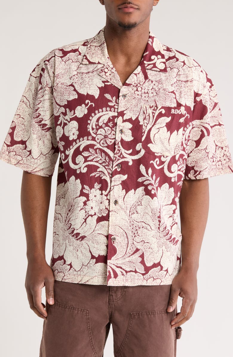 BDG Urban Outfitters Hanky Print Camp Shirt, Main, color,