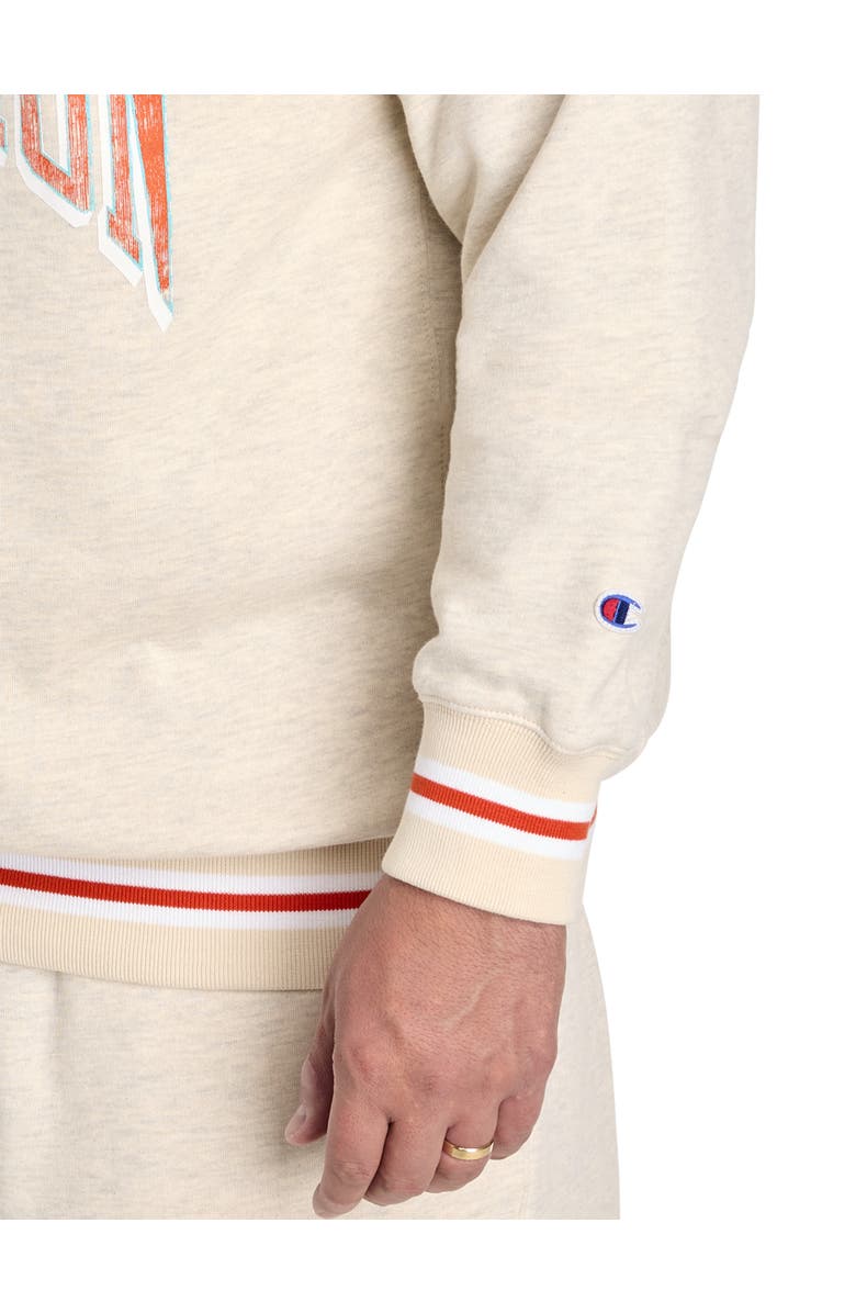 Champion Big & Tall Contrast Signature Sweatshirt, Alternate, color, Beige Orange