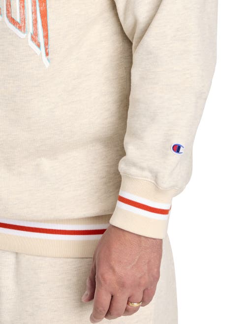Champion Big & Tall Contrast Signature Sweatshirt In Neutral