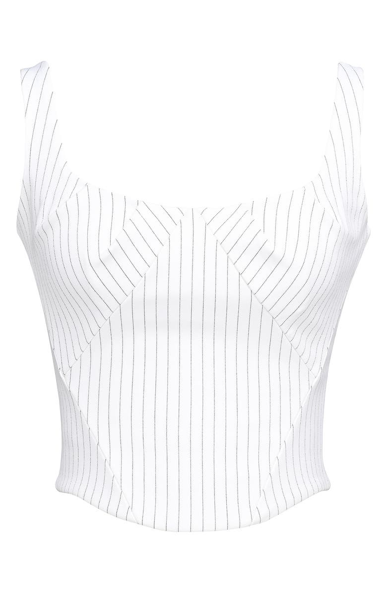 HOUSE OF CB Selma Lace-Up Corset Top, Alternate, color, White
