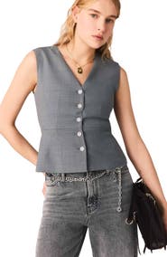 maje Jewel-button tailored jacket