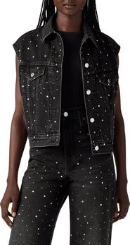 Levi's '90s Embellished Shrunken Denim Vest