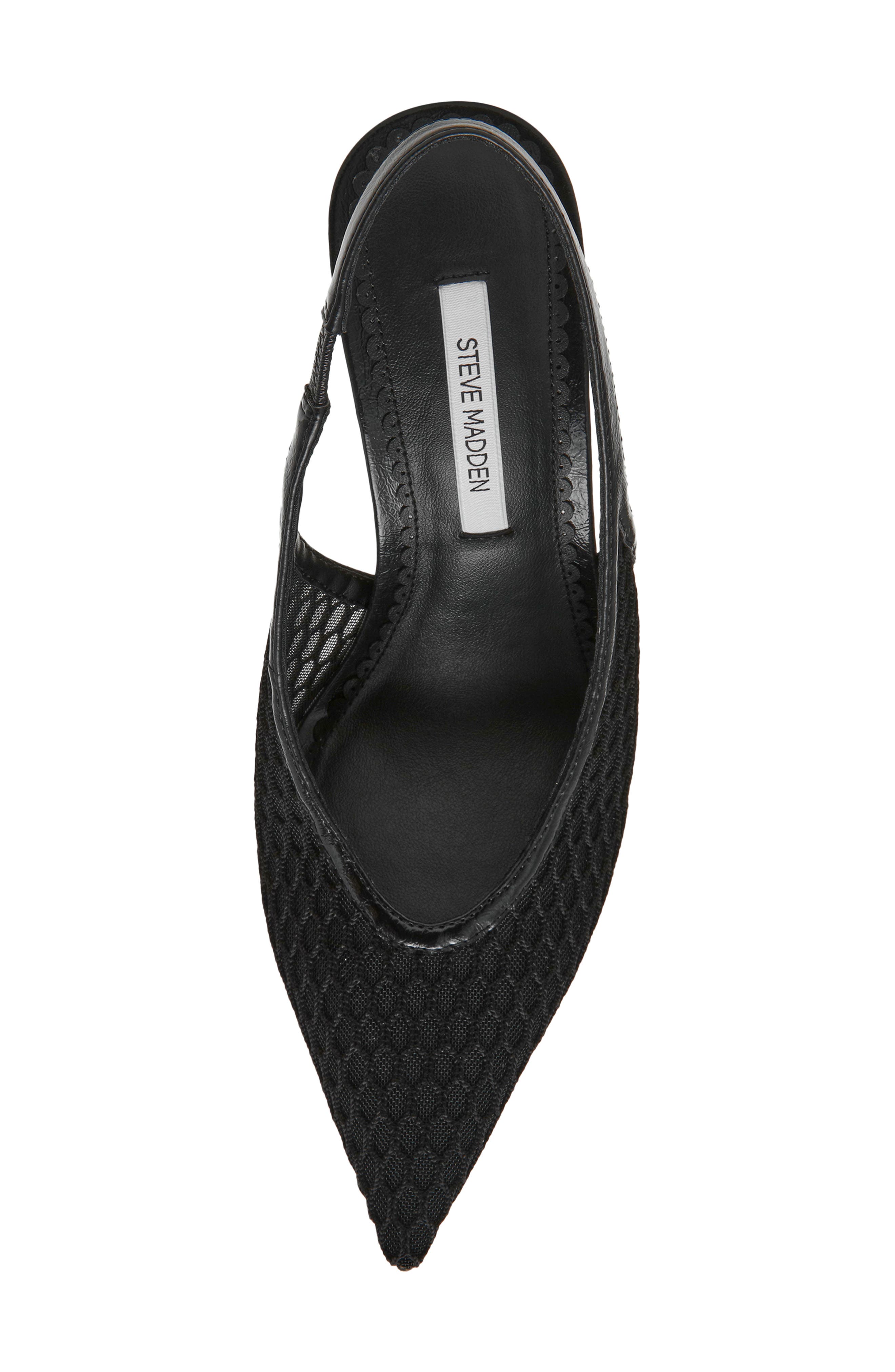 Steve Madden Andromeda Slingback Sandal, Alternate, color, Black Mesh