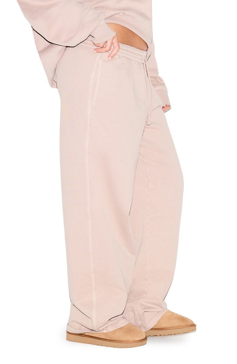 SKIMS Fleece Sweatpants, Alternate, color, Light Fawn