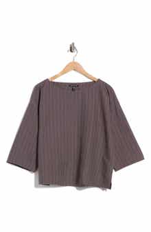 Stripe Organic Cotton Blend Top