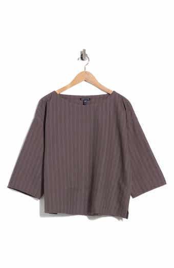 Stripe Organic Cotton Blend Top