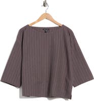 Eileen Fisher Stripe Organic Cotton Blend Top
