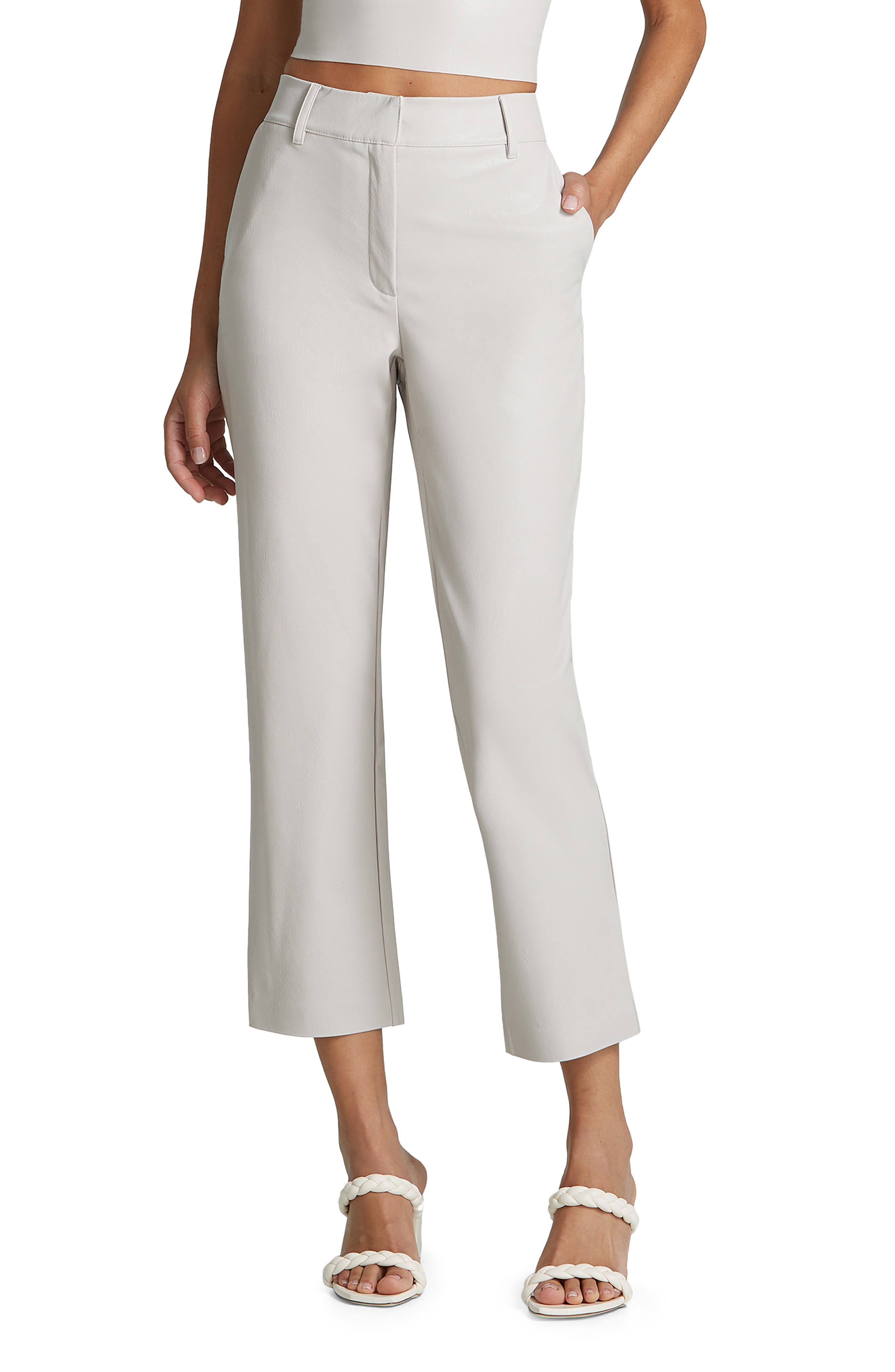 Commando Tapered Faux Leather Crop Pants