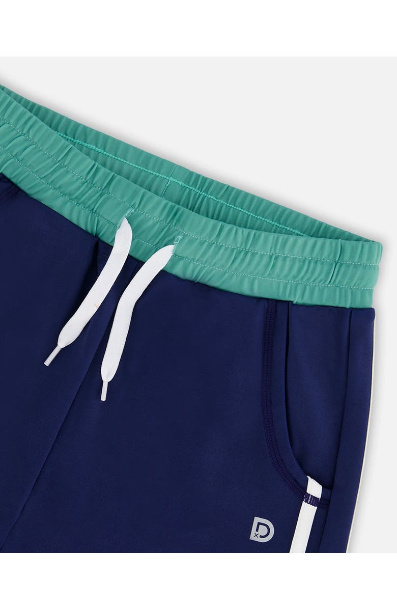 Deux par Deux Boy's Athletic Shorts Blue, Alternate, color, 