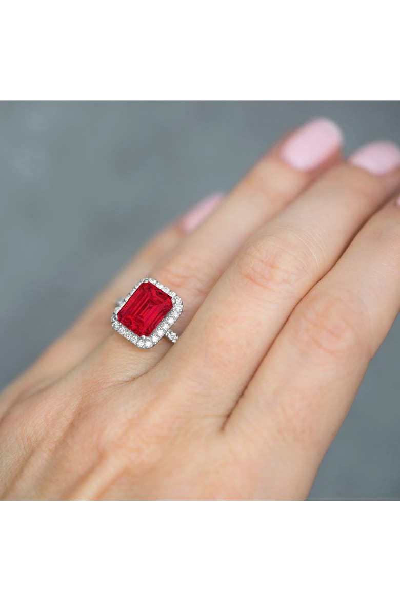 Ruby & Diamond Engagement Ring 14k, Alternate, color, 3.32ct/White Gold