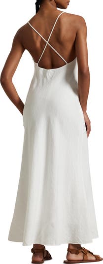 Ralph Lauren★Linen Sleeveless A-Line Dress Linen Sleeveless A-Line Dress