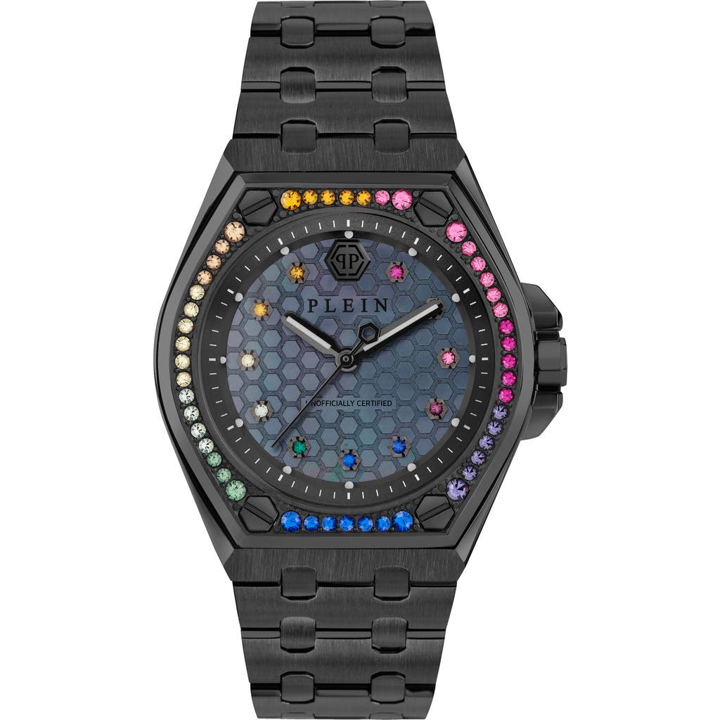 Philipp Plein Plein Extreme Crystal Watch In Ip Black