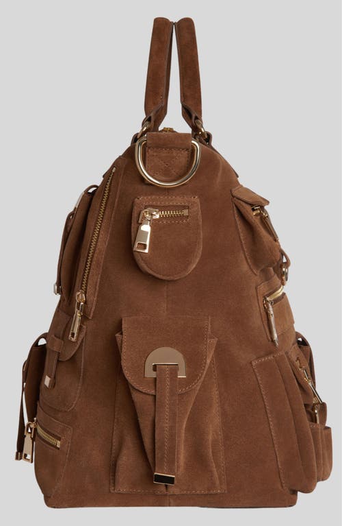 Cynthia Rowley Leather Cargo Pocket Bag In Brown