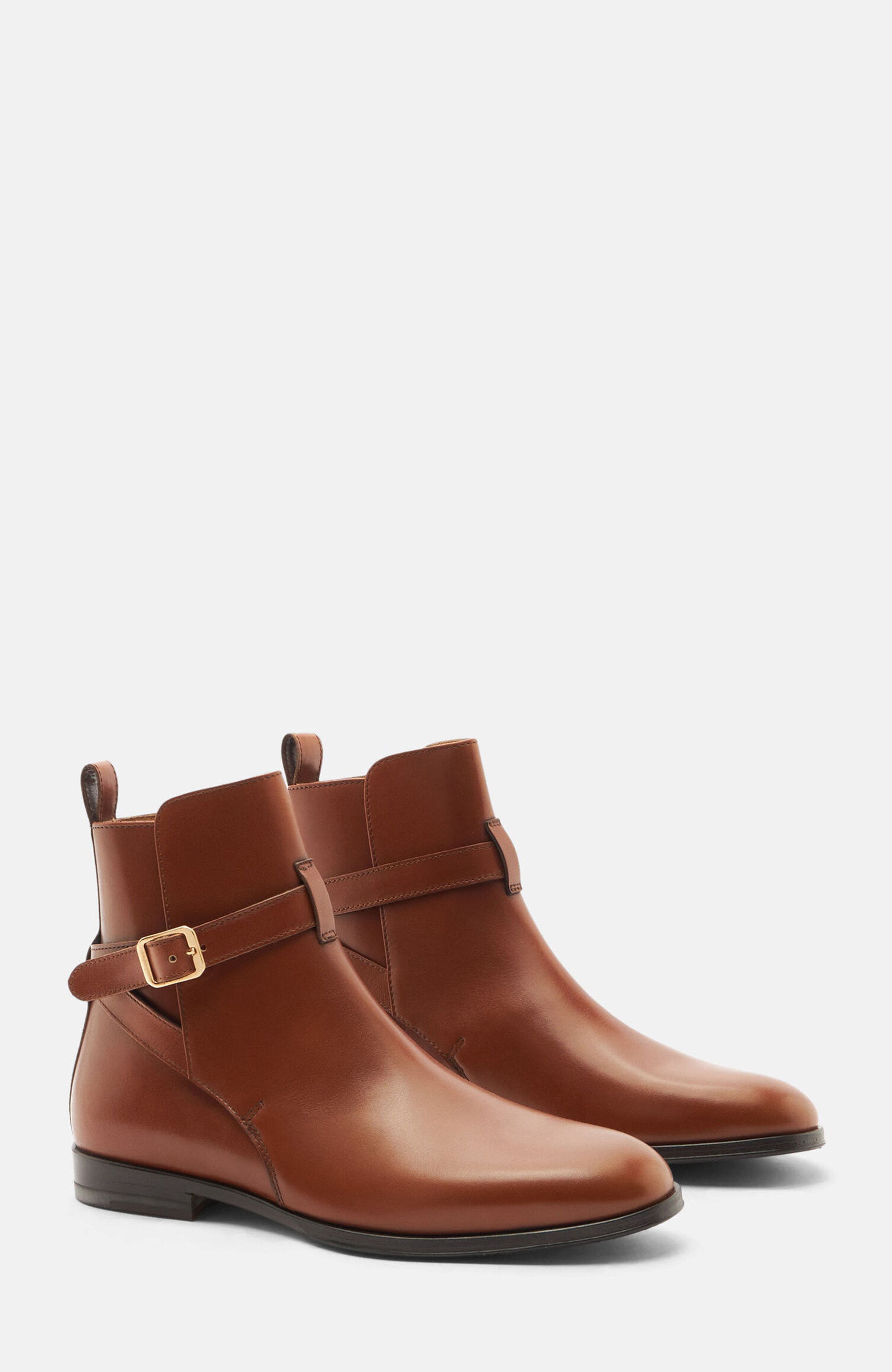 Lara Jodhpur Boots, Alternate, color, Cognac - Calf