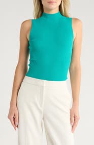 Theory Leenda Sleeveless Mock Neck Sweater