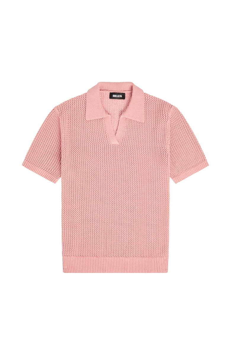 SER.O.YA Romeo Crochet Polo Shirt, Alternate, color, 
