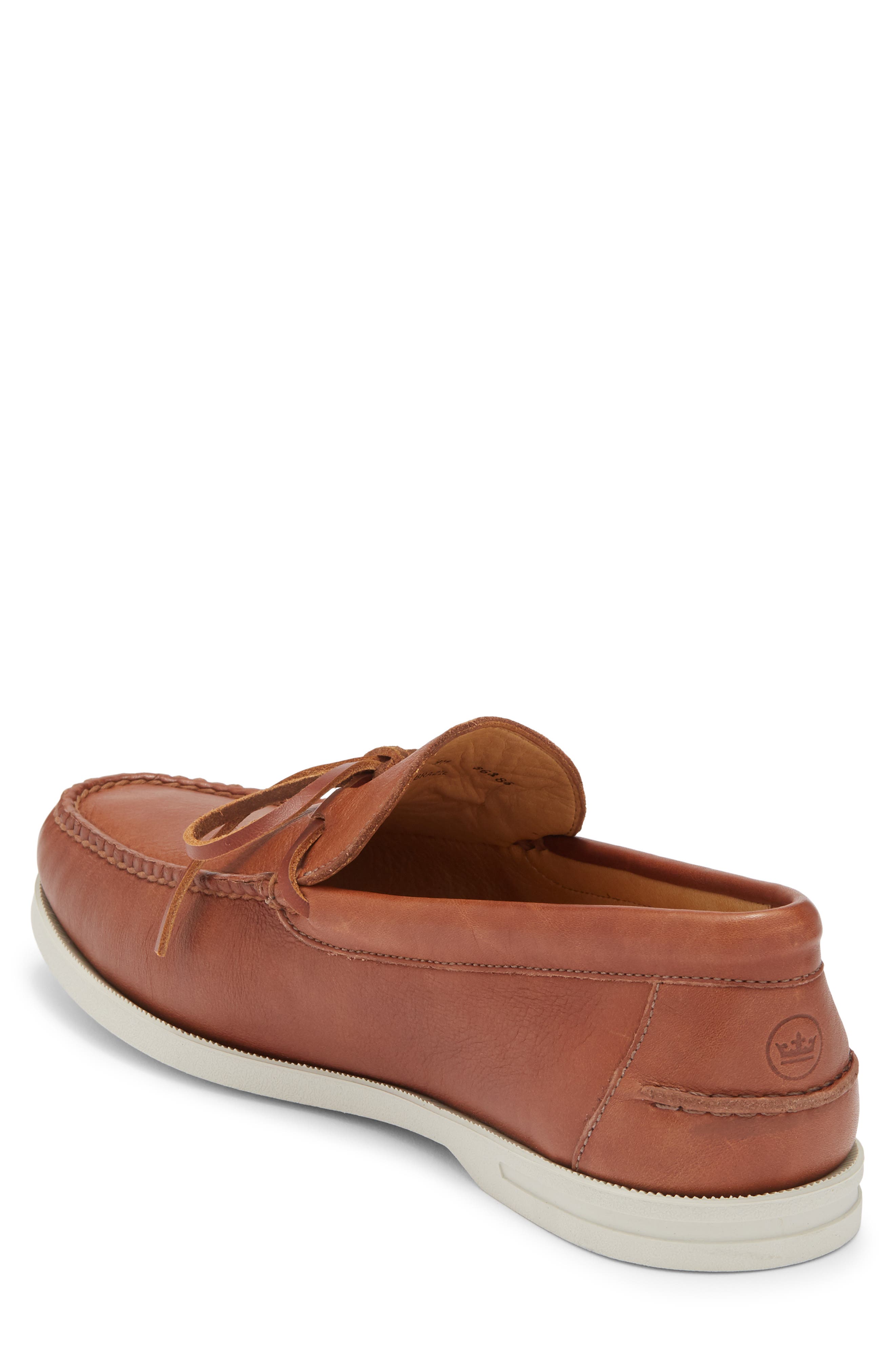 Peter Millar Excursionist Boat Shoe, Alternate, color, Cognac