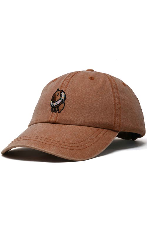 DALIX DALIX CAPYBARA DONUT EMBROIDERED CAP 