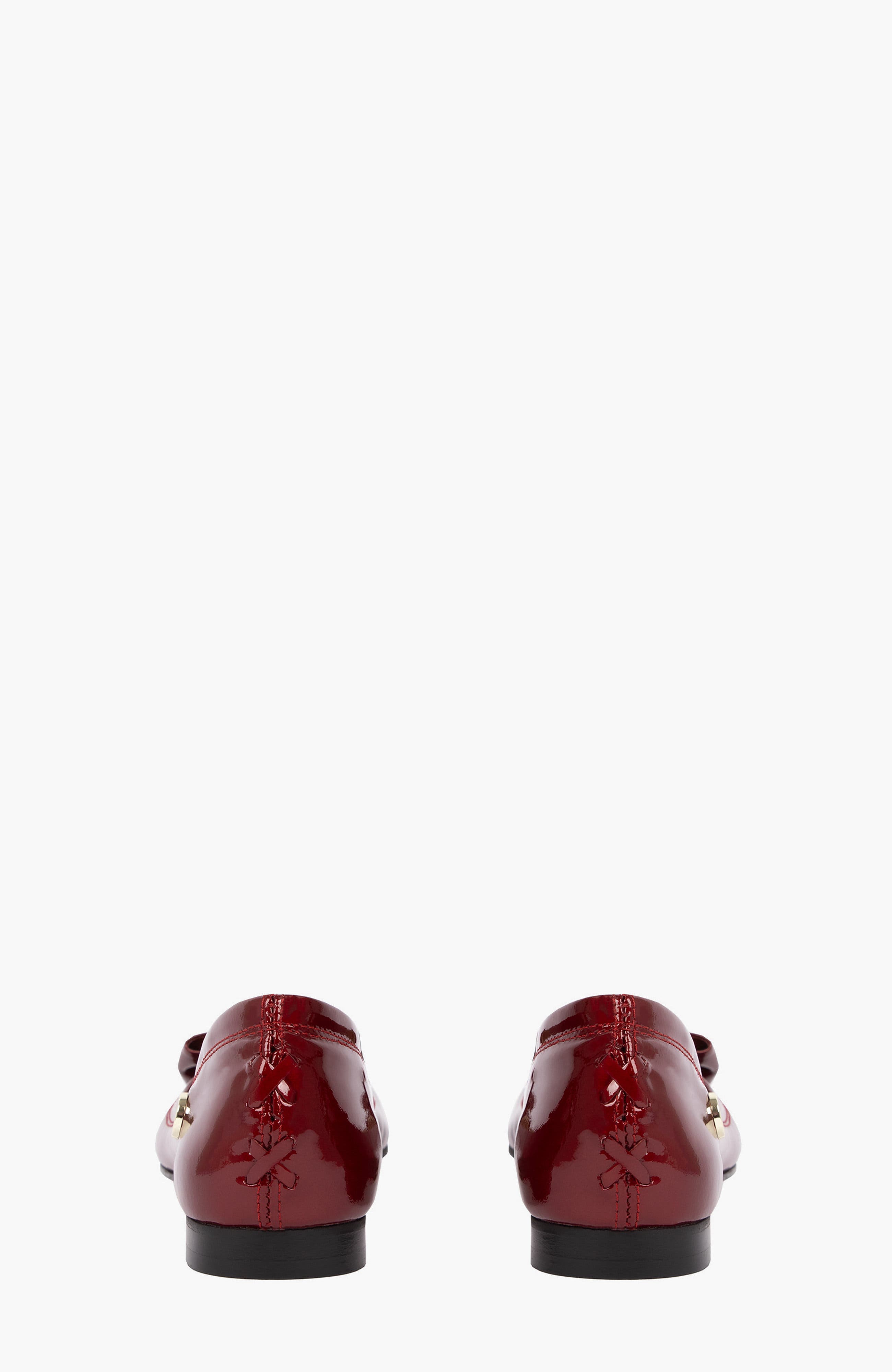 Midnight Rouge Patent Leather Flats, Alternate, color, Red