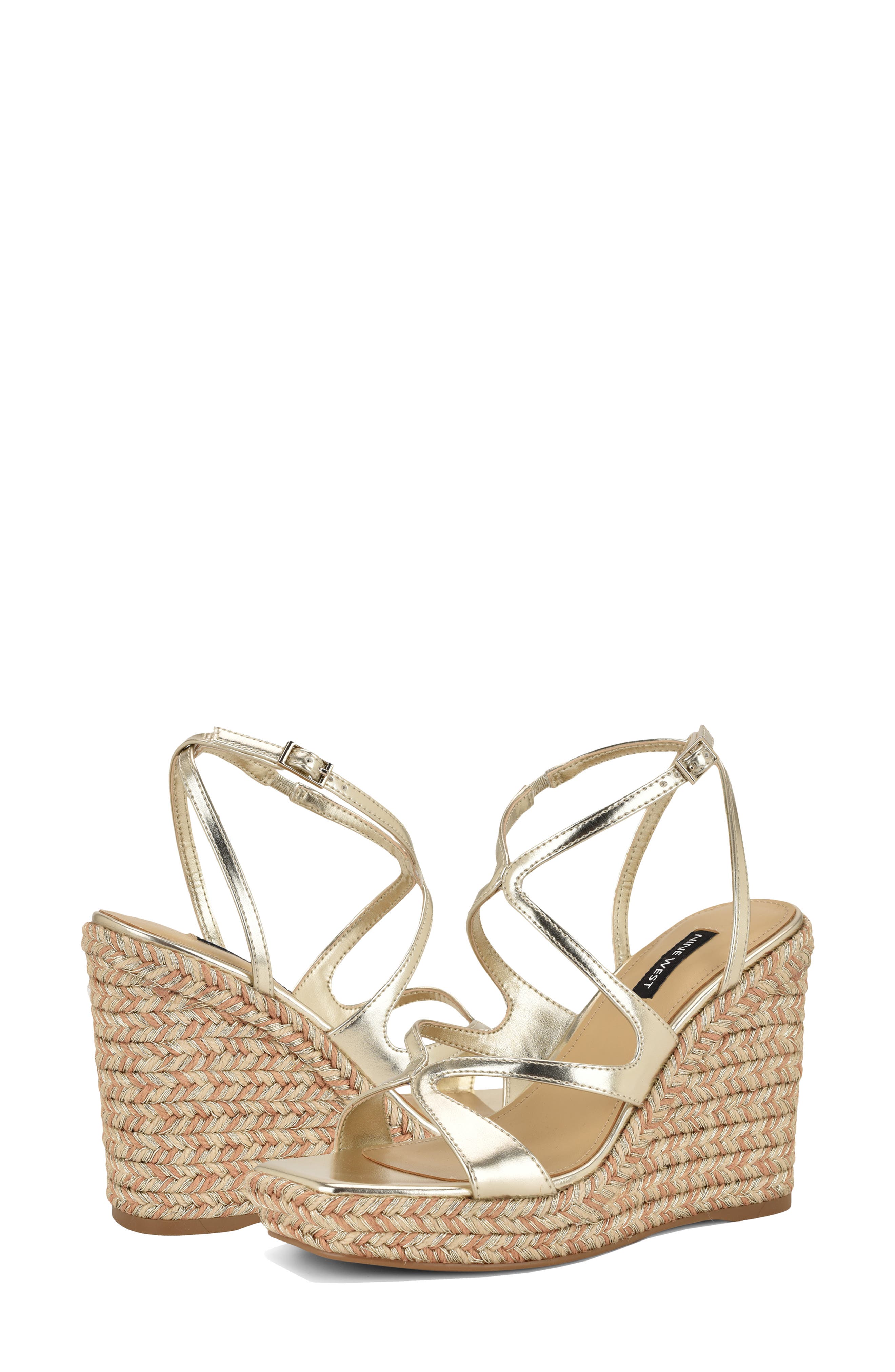 Adriane Platform Wedge Sandal, Alternate, color, GOLD