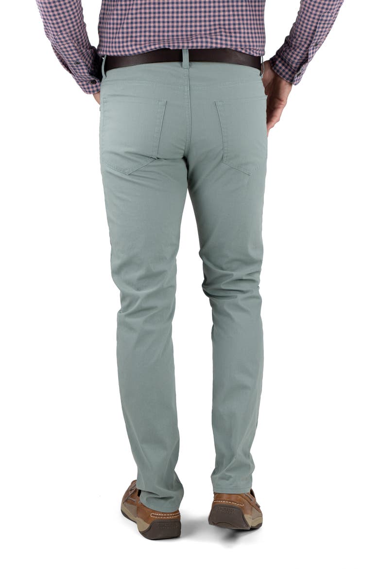 Straight Leg Stretch Cotton Blend Pants, Alternate, color, CHINOIS GREEN