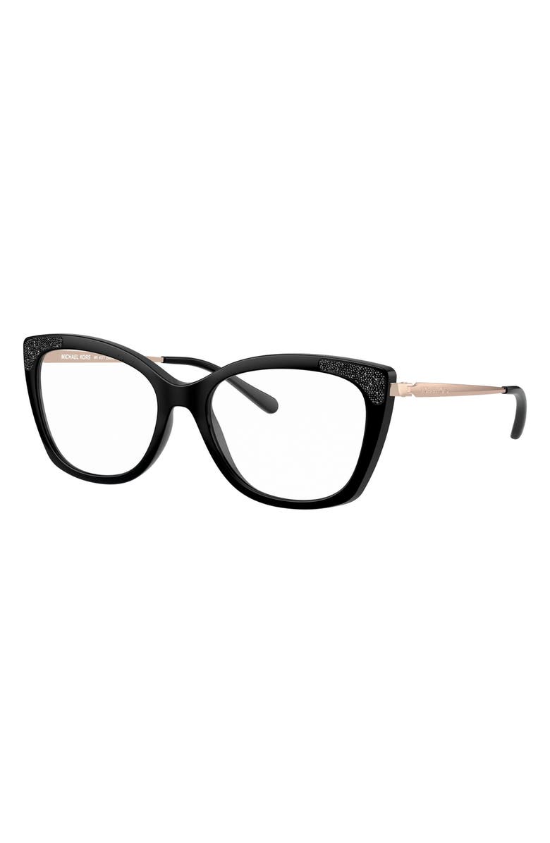 Michael Kors 52mm Optical Butterfly Glasses, Alternate, color,